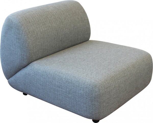 VivaGarden Poltrona da Esterno in Alluminio/Poliestere Dimensioni 112x94x76 cm colore Grigio