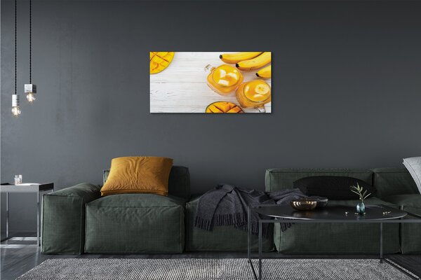 Foto quadro su tela Cocktail di banana mango 100x50 cm