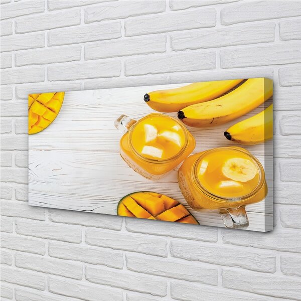 Foto quadro su tela Cocktail di banana mango 100x50 cm