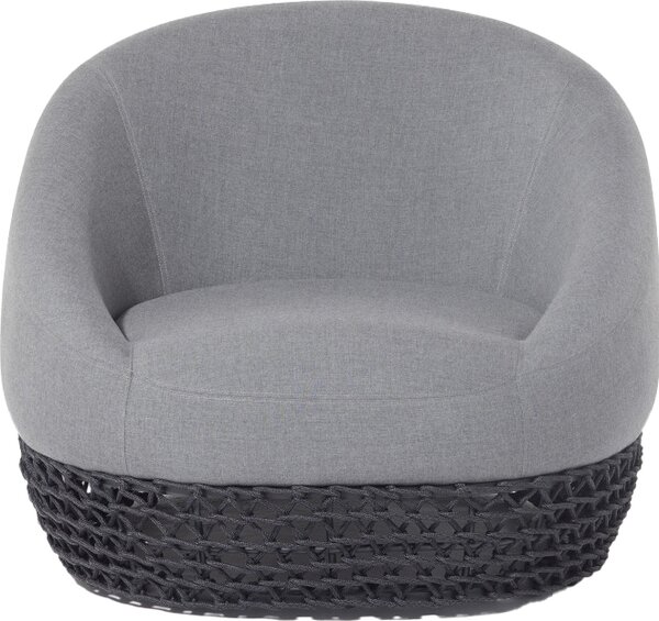 VivaGarden Poltrona da Esterno in Alluminio/Corda Dimensioni 91x91x73,5 cm colore Grigio - Lafayette