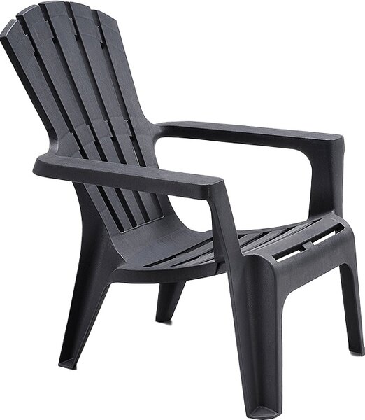BICA Poltrona da Esterno in Polipropilene Dimensioni 73x80x88 cm colore Nero - Norimberga