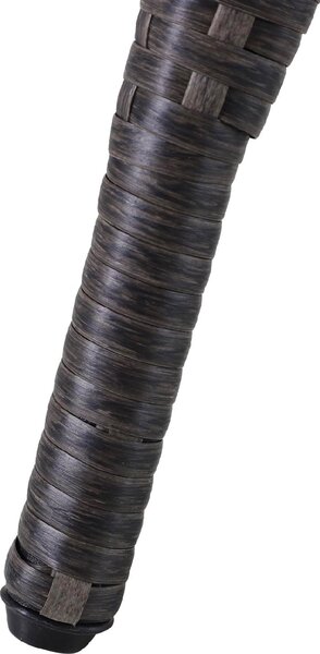 VivaGarden Poltrona da Esterno in Rattan PE Dimensioni 101x89x156 cm colore Grigio/Beige