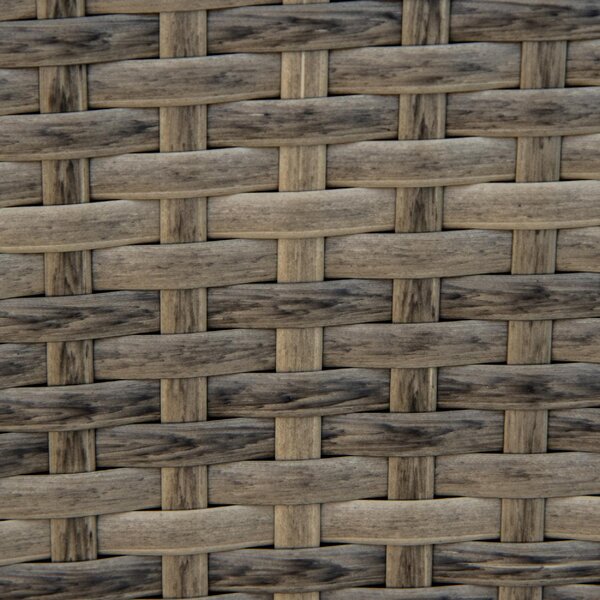 VivaGarden Poltrona da Esterno in Rattan PE Dimensioni 65x86x90 cm colore Blu/Marrone - Adironrack