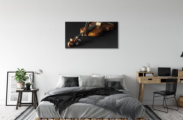 Quadro su tela Violino 100x50 cm