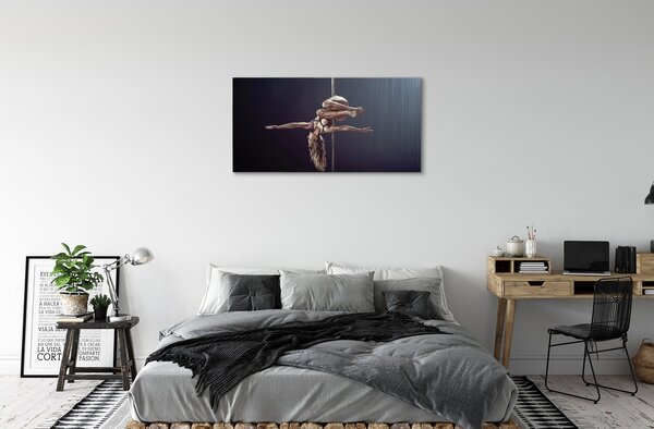 Quadro su tela Dance Pipe Woman 100x50 cm