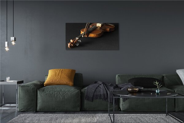 Quadro su tela Violino 100x50 cm