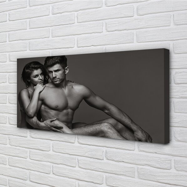 Quadro su tela Donna uomo 100x50 cm