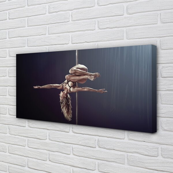 Quadro su tela Dance Pipe Woman 100x50 cm