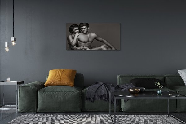 Quadro su tela Donna uomo 100x50 cm