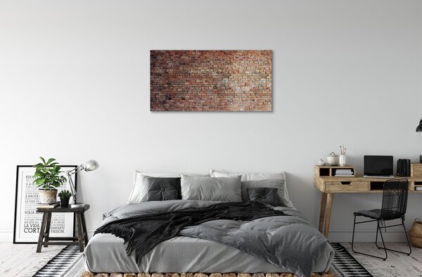Quadro stampa su tela Muro di mattoni 100x50 cm