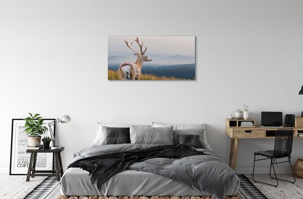 Quadro su tela Mountain Jeleń 100x50 cm