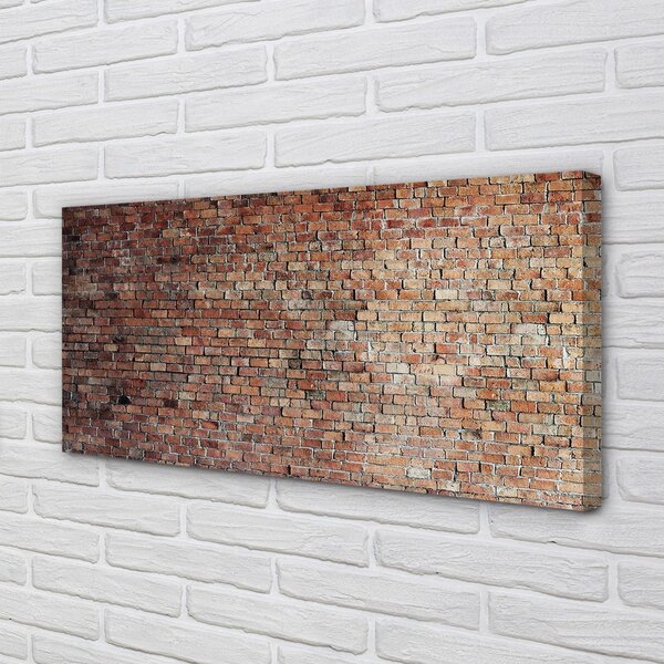 Quadro stampa su tela Muro di mattoni 100x50 cm