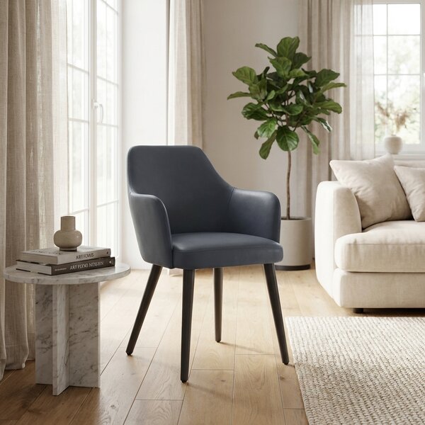 Living Design Poltrona Moderna in Microfibra colore Blu - Liza