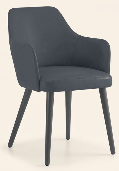 Living Design Poltrona Moderna in Microfibra colore Blu - Liza