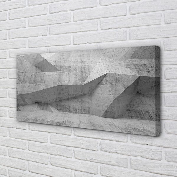 Quadro su tela Astrazione in calcestruzzo in pietra 100x50 cm