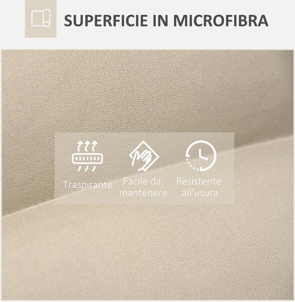 DecHome Poltrona Moderna in Tessuto Dimensioni 62x70x95 colore Beige