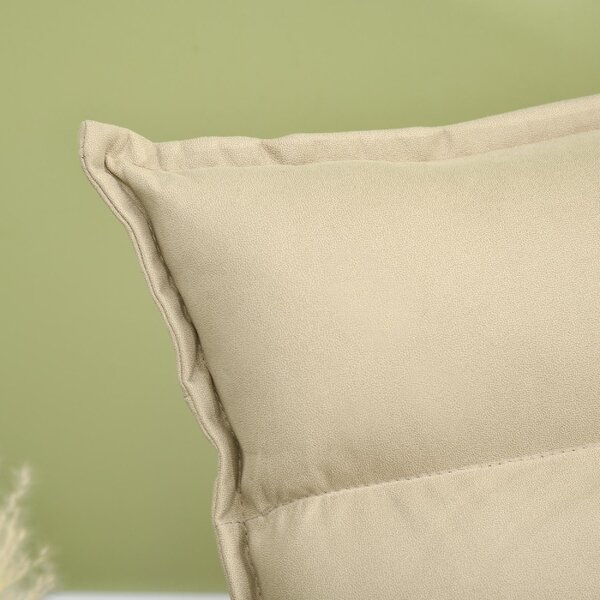 DecHome Poltrona Moderna in Tessuto Dimensioni 62x70x95 colore Beige