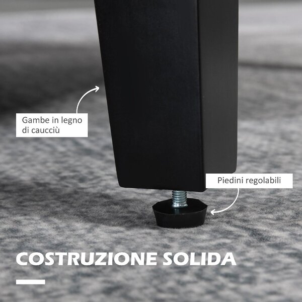 DecHome Poltrona Moderna in Tessuto Dimensioni 66x72x74 colore Crema
