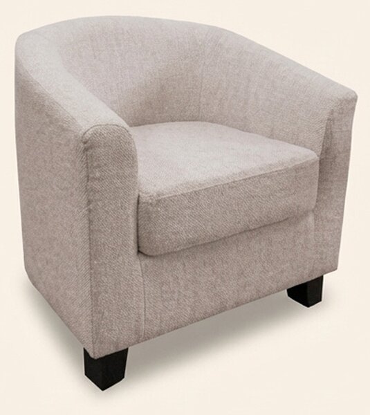 DecHome Poltrona Moderna in Tessuto Dimensioni 70x63x68 colore Beige Chiaro - Maja
