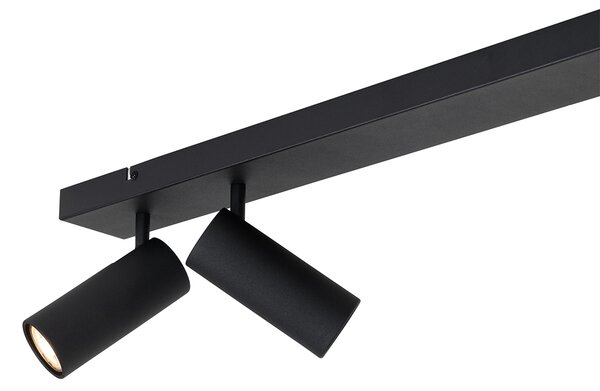 Faretto moderno da soffitto nero a 4 luci orientabili - Renna