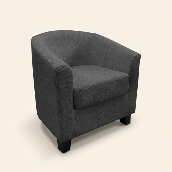DecHome Poltrona Moderna in Tessuto Dimensioni 70x63x59 colore Antracite - Maja