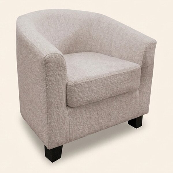 DecHome Poltrona Moderna in Tessuto Dimensioni 70x63x68 colore Beige Chiaro - Maja