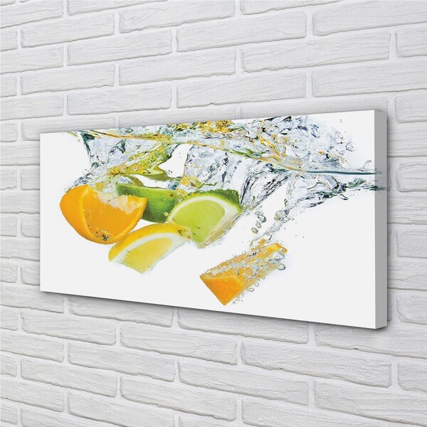Quadro su tela Acqua di agrumi 100x50 cm