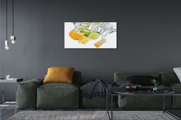 Quadro su tela Acqua di agrumi 100x50 cm