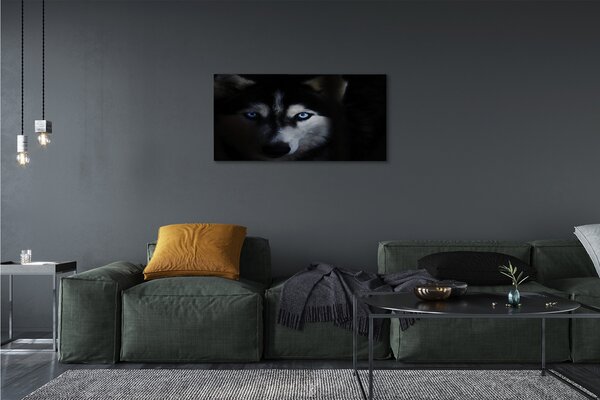 Quadro su tela Eyes Wolf 100x50 cm