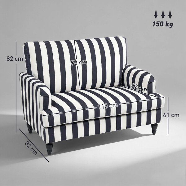 DecHome Poltrona Moderna in Velluto Dimensioni 115x82x82 colore Nero/Bianco