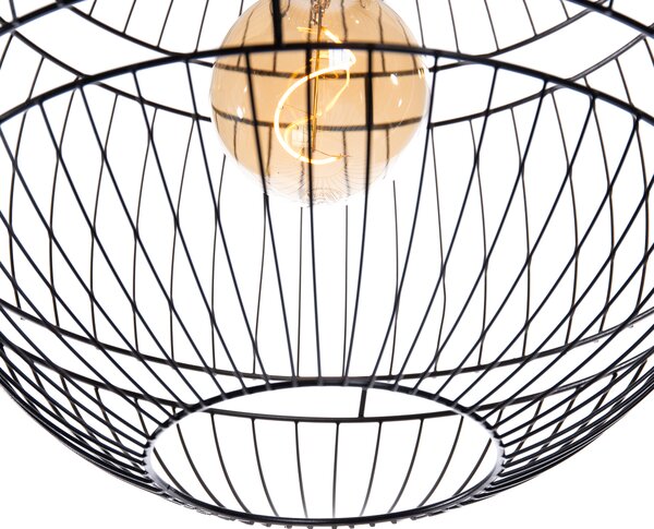 Lampada a sospensione moderna nera 38 cm - Sphaera