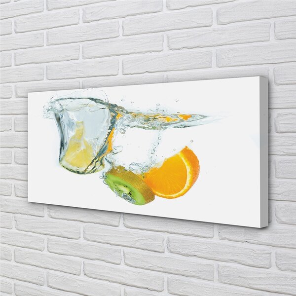 Quadro su tela Arancia Kiwi d'acqua 100x50 cm