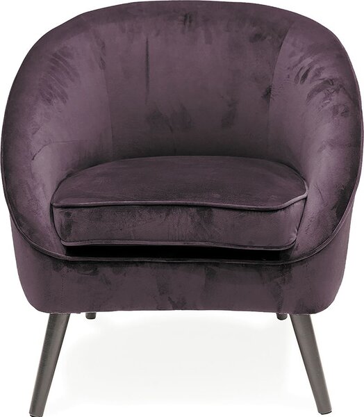 Galileo Poltrona Moderna in Velluto Dimensioni 74x66x77 colore Verde Scuro