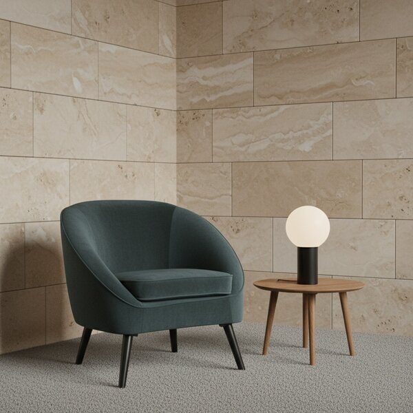 Galileo Poltrona Moderna in Velluto Dimensioni 74x66x77 colore Verde Scuro