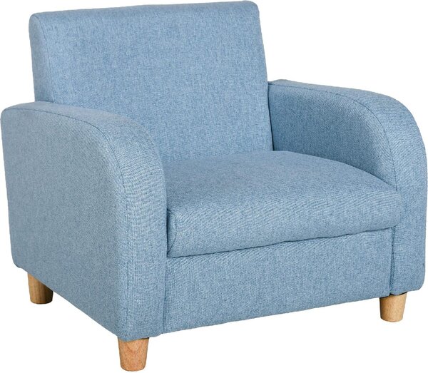 DecHome Poltrona per Bambini in Tessuto per Cameretta con Imbottitura Max. 65 kg 49x45x44 cm colore Blu