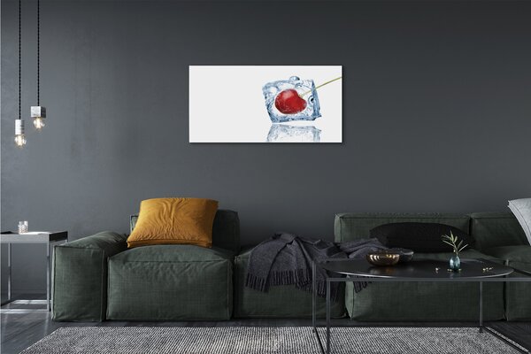 Quadro su tela Cherry Ice Cube 100x50 cm