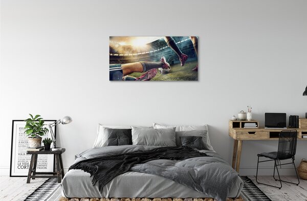 Stampa quadro su tela Stadium ingorgo 100x50 cm