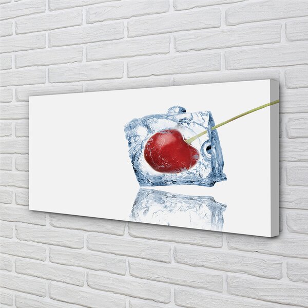 Quadro su tela Cherry Ice Cube 100x50 cm