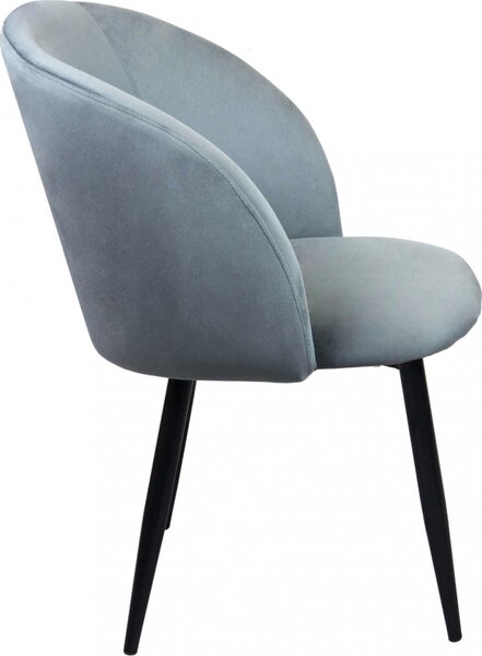DecHome Poltrona Stile Scandinavo in Ecopelle Dimensioni 50x46x83 colore Grigio - Wilde