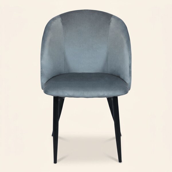 DecHome Poltrona Stile Scandinavo in Ecopelle Dimensioni 50x46x83 colore Grigio - Wilde