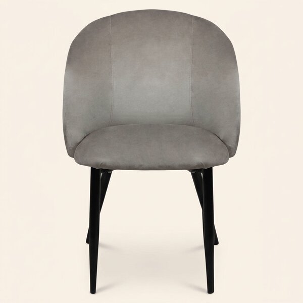 DecHome Poltrona Stile Scandinavo in Ecopelle Dimensioni 50x46x83 colore Tortora - Wilde