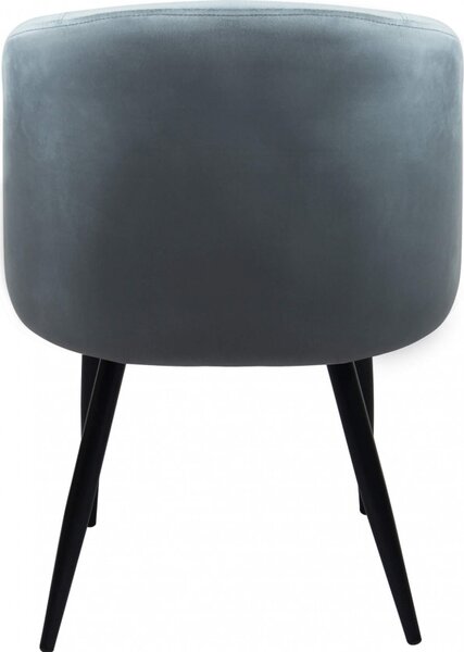 DecHome Poltrona Stile Scandinavo in Ecopelle Dimensioni 50x46x83 colore Grigio - Wilde