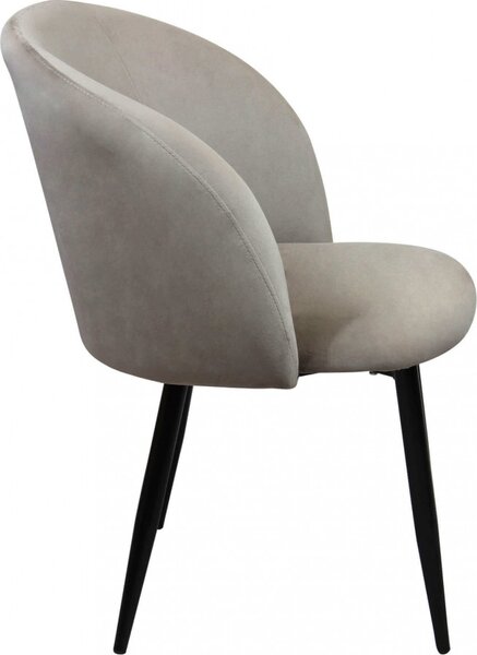 DecHome Poltrona Stile Scandinavo in Ecopelle Dimensioni 50x46x83 colore Tortora - Wilde