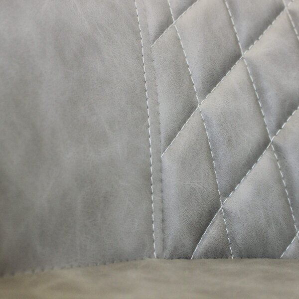 DecHome Poltrona Stile Scandinavo in Ecopelle Dimensioni 48x62x83 colore Tortora - Sunlit