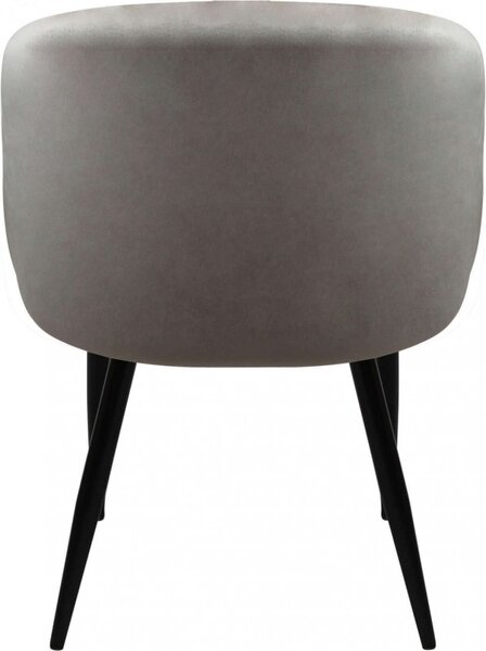 DecHome Poltrona Stile Scandinavo in Ecopelle Dimensioni 50x46x83 colore Tortora - Wilde