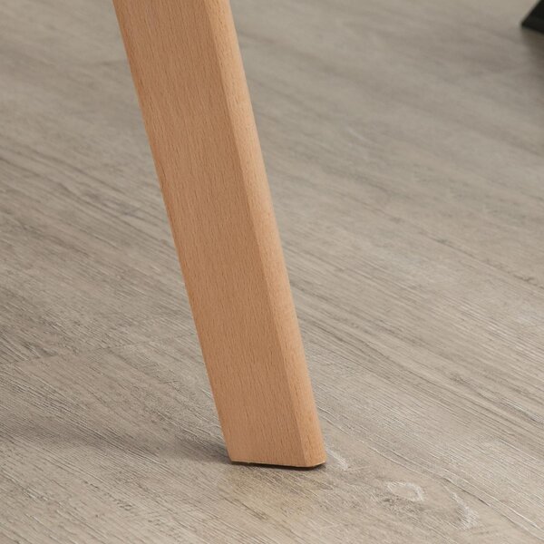 DecHome Poltrona Stile Scandinavo in Velluto Dimensioni 54x57x80 Set 2 Poltrone colore Grigio