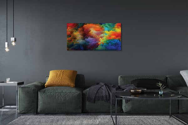 Quadro su tela Frattali 3D colorati 100x50 cm