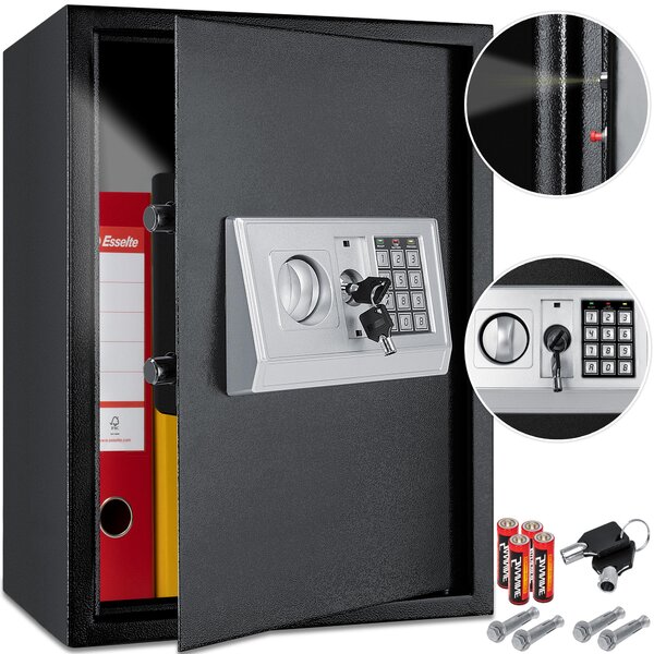 KESSER® Cassaforte elettronica, cassaforte da parete, 50x35x34,5