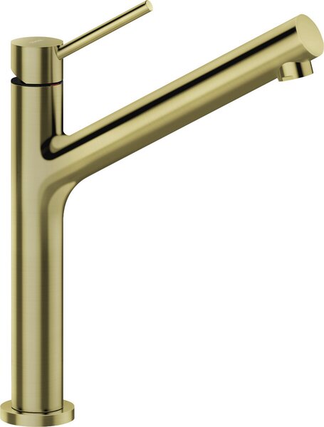 Miscelatore SCHOCK DION in ORO BIANCO con bocca fissa / miscelatore monocomando / miscelatore