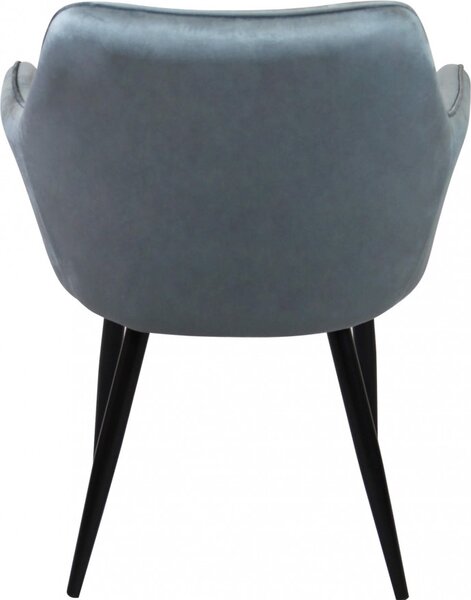 DecHome Poltrona Stile Scandinavo in Velluto Dimensioni 61x61x82 cm colore Grigio - Charles